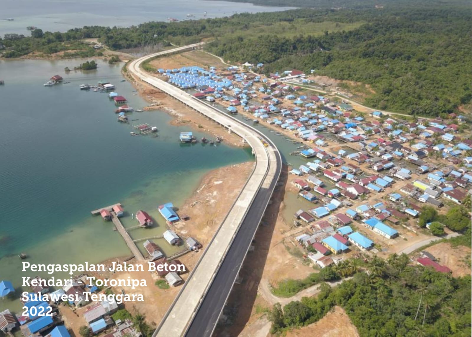 Asbuton Murni di jalan provinsi Kendari - Toronipa 2022