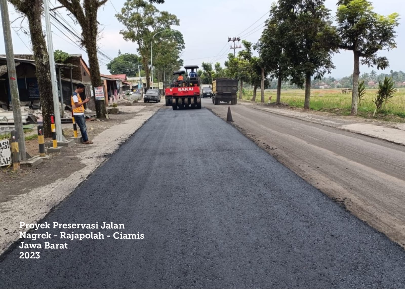 Asbuton Murni di jalan nasional Ciamis 2023