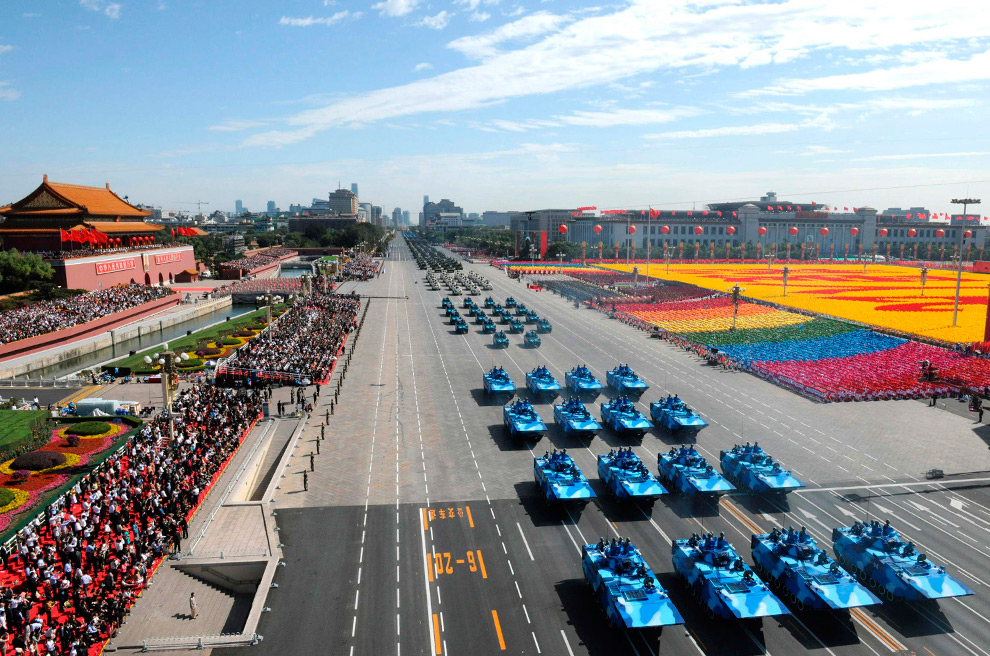 Asbuton digunakan di jalan Tiananmen, Beijing RRC